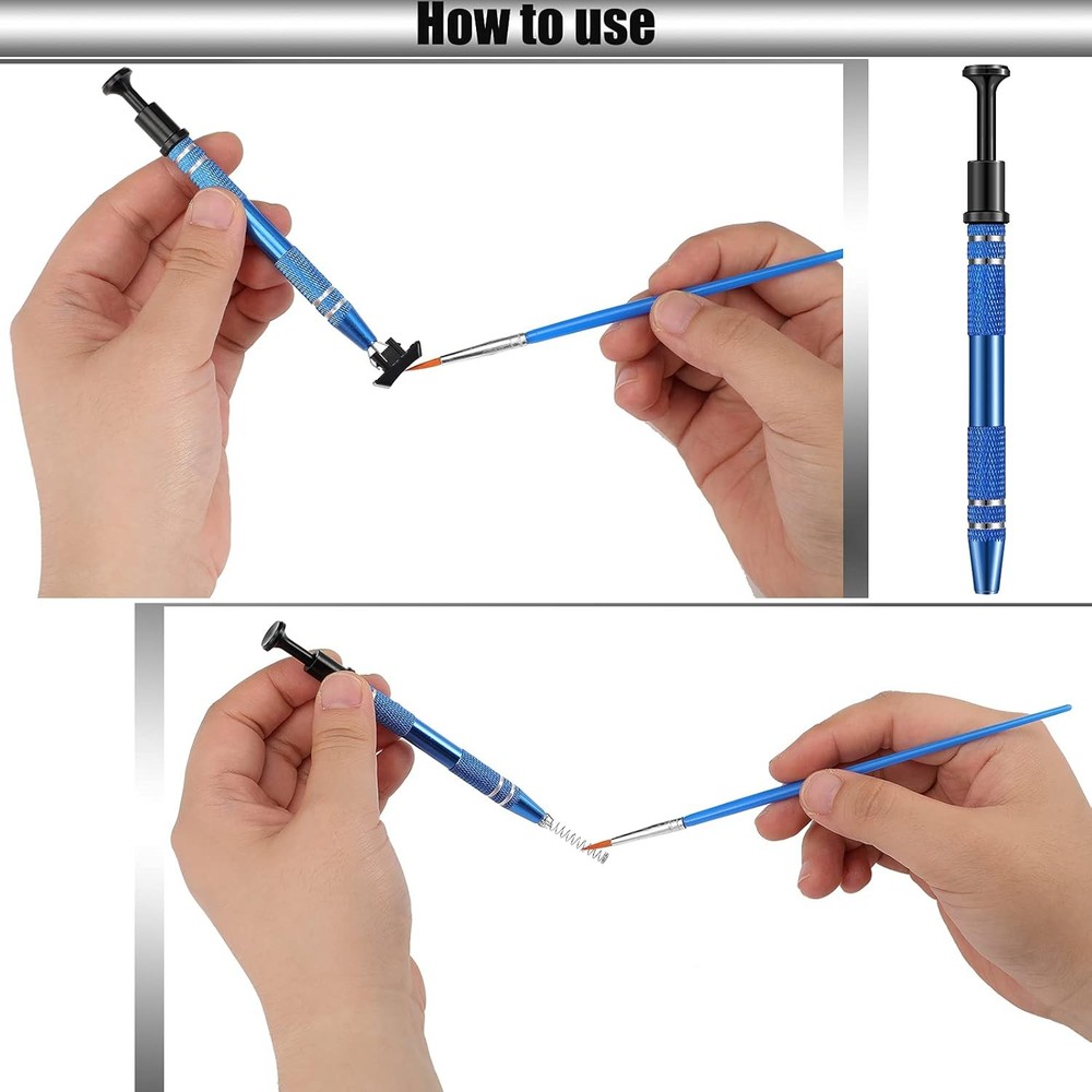 9pcs Keyboard Lube Kit Switch Puller Keycap Remover Tweezers Brush Tools Set