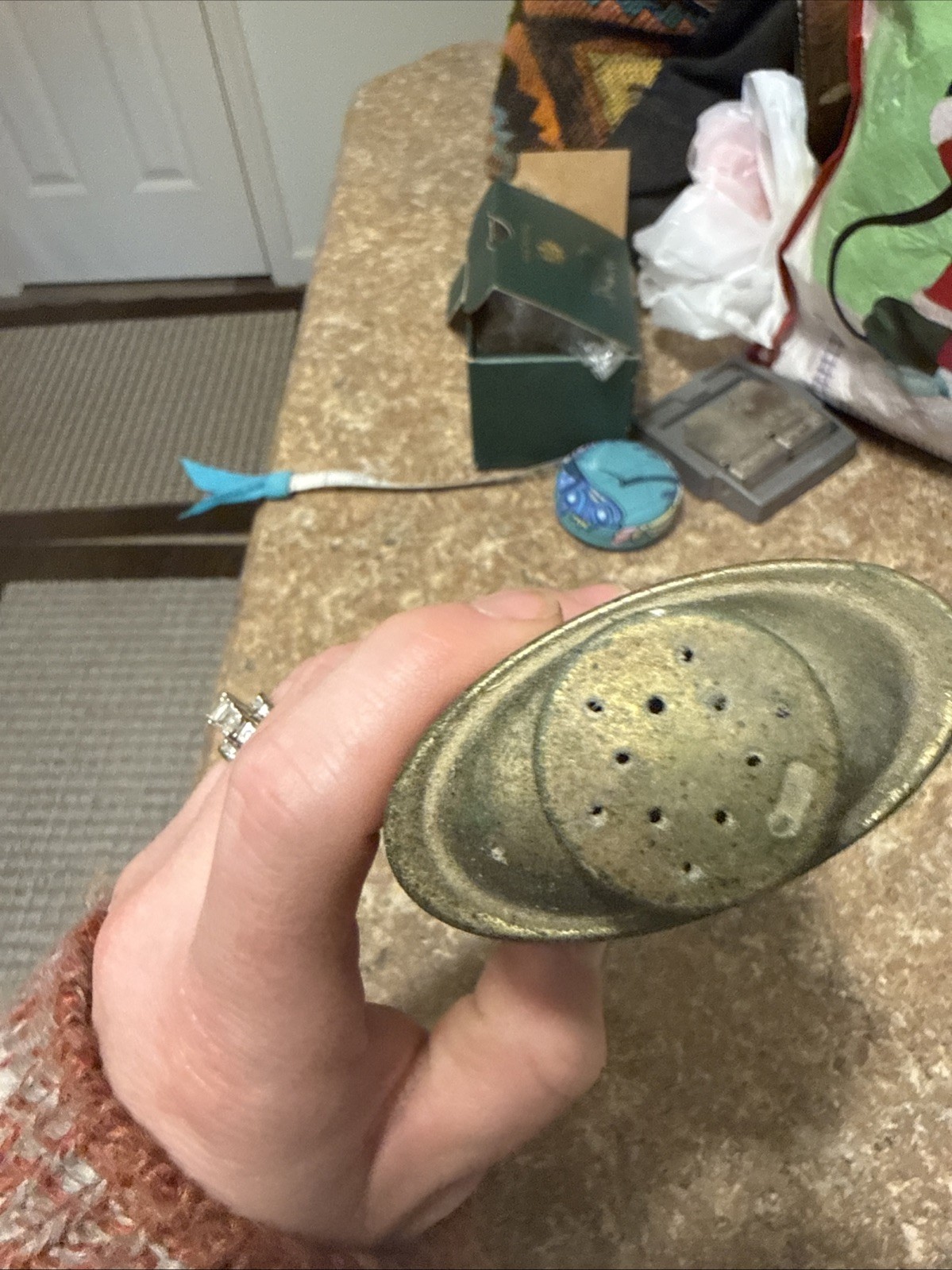 vintage Royale Talcum Powder Tin Violet