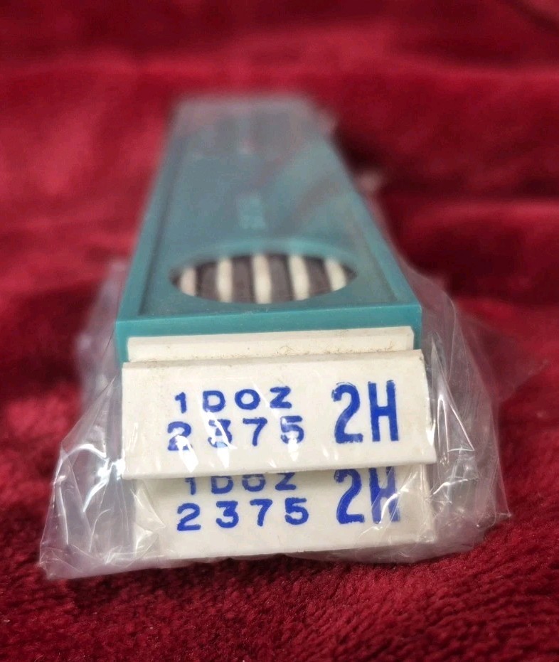 Vintage BEROL Turquoise Drawing Leads - 2375 2H 2 Dozen
