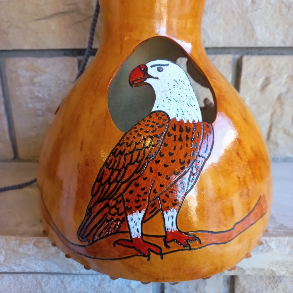 Large Eagle Thunder Gourd Drum, Thunder Sound Maker, Meditation Drum,