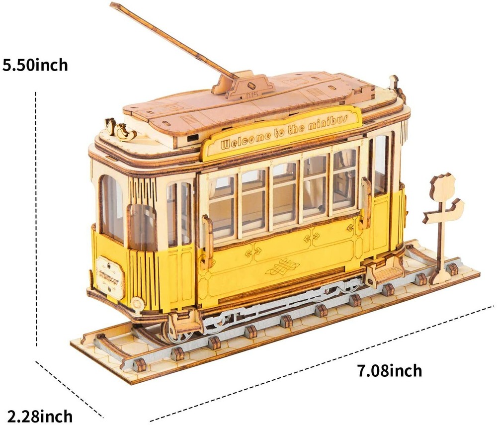 DIY 3D Puzzle - Tramcar - 145pcs