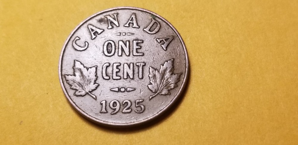 Rare Canada 1925 Small Cent Penny Id1.