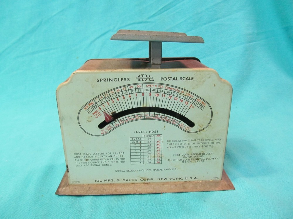 VINTAGE IDL SPRINGLESS POSTAL SCALE