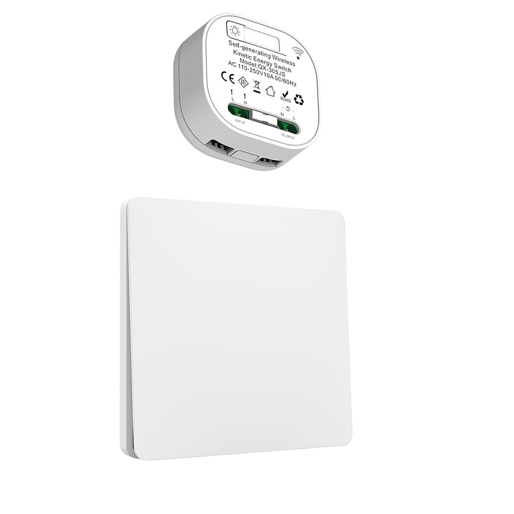 Brand New Wireless Remote Control Kinetic Self-powered No Battery Wall Panel