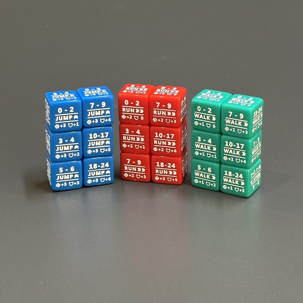 18 Battletech Stats Modifier Dice Dice Bundle Movement Heat & Special WAR GAME A