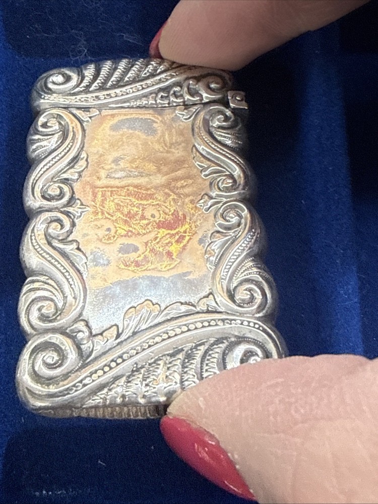Antique Sterling Silver match safe