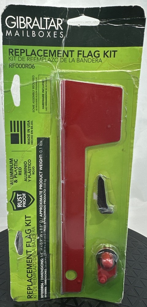 Gibraltar Mailboxes Replacement Mailbox Flag Kit Red #RF000R06 New E34
