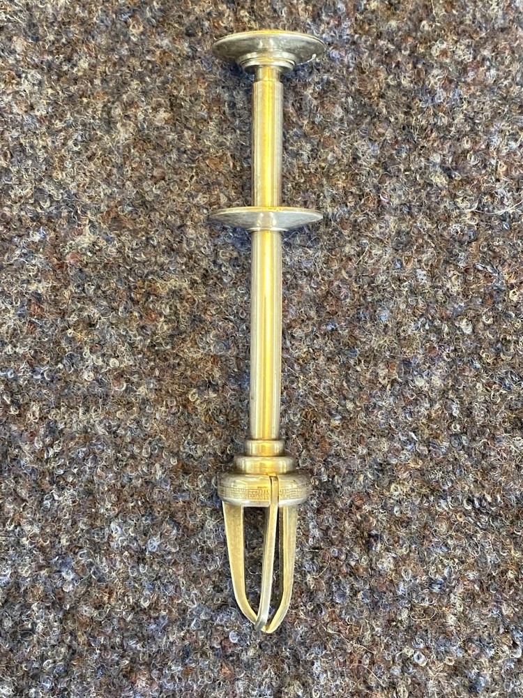 Aksel Holmsen Norway Silver Plate and Enamel Tongs