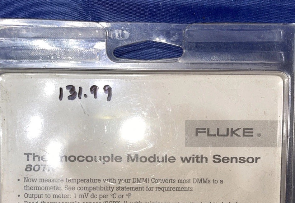 FLUKE MODEL 80TK MODULE AND THERMOCOUPLE NEW IN PACKAGING