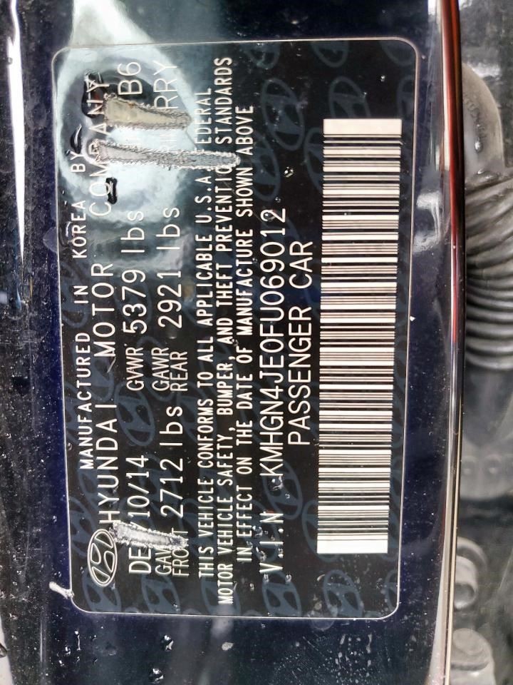 Camera/Projector Camera Sedan Windshield Mounted Fits 15-16 GENESIS 355010