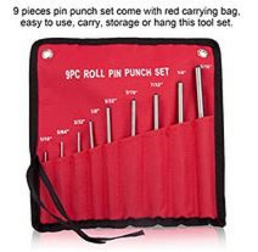 9 Piece - Gun Smithing Punch Set with 1 Double Faced Mallet
