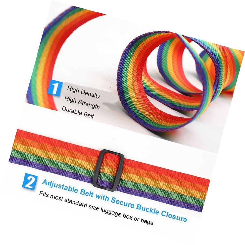 2/4 Pack High Quality 78inch Luggage Suitcase Strap Belt Baggage Backpack