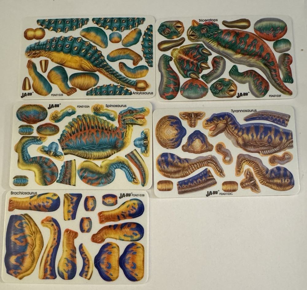 Ja-Ru 3D Puzzle Card Models five cards only