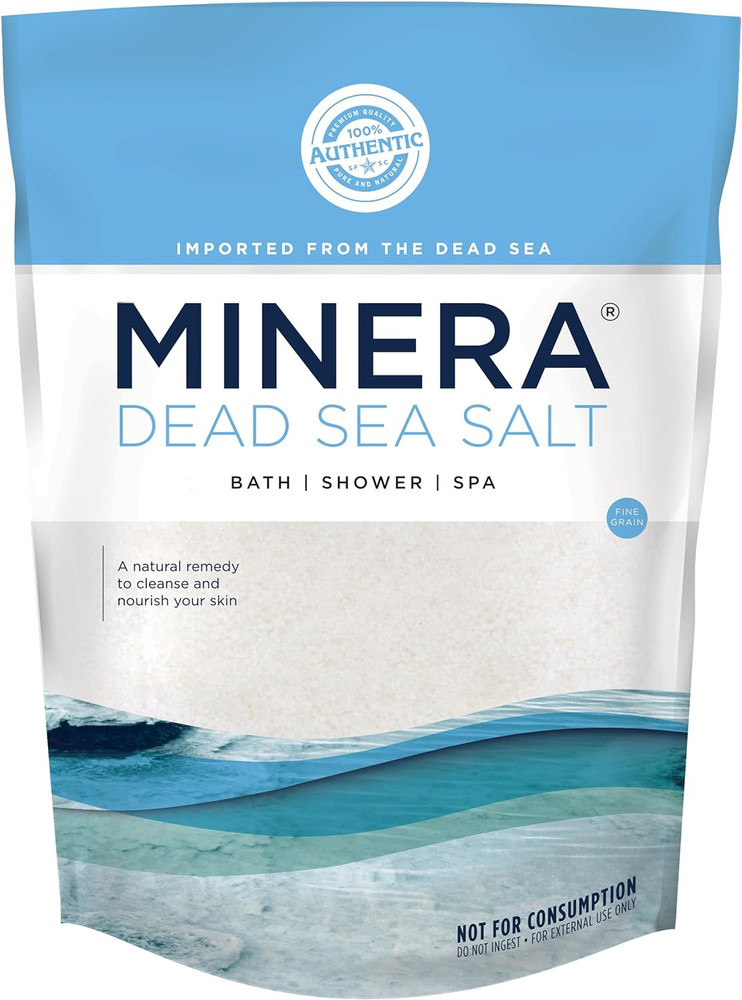 Fine Grain Dead Sea Salt for Bath & Soaking – 2 Lbs, Fast-Dissolving, 100% Pure