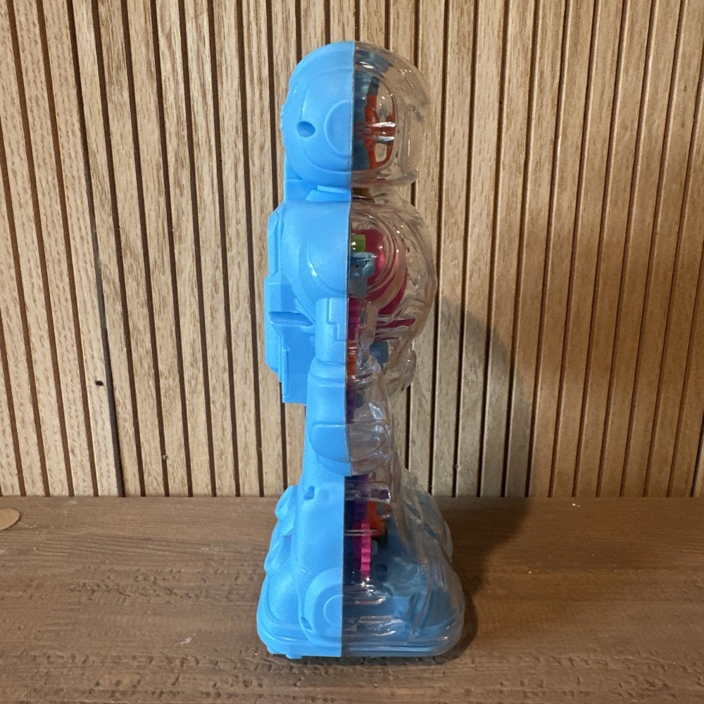 Light-Up Gear Robot Transparent Light Effects Universal Walking Educational Toy