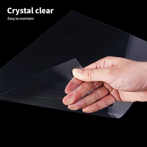 5-Pack 8x10" Clear PET Plexiglass Sheets - Flexible Plastic for Crafts, Frames,