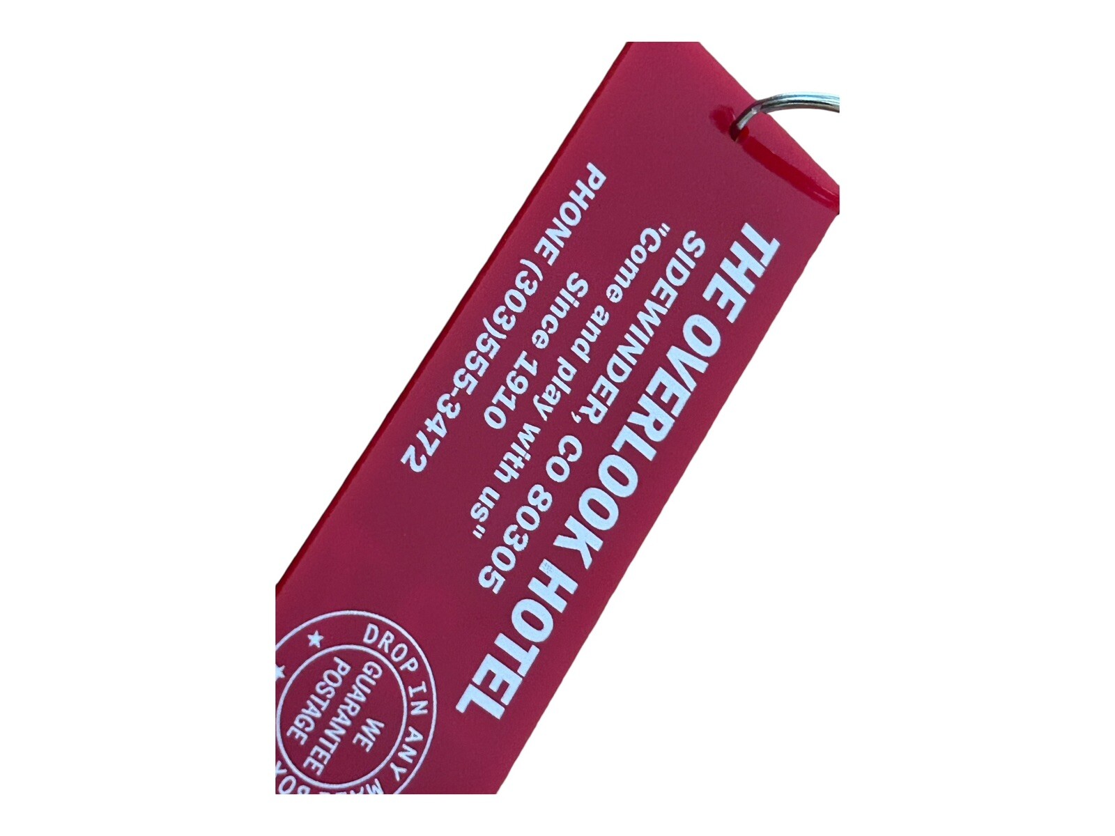 Prop accurate THE SHINING inspired OVERLOOK hotel ROOM 237 key tag