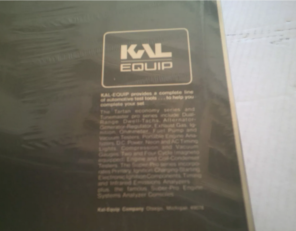 NOS KAL EQUIP Engine Analyzer w/Probes & Instructions Model #4083 ELECTRONIC