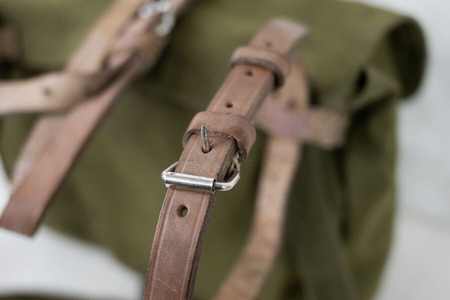 Romanian Military Vintage Canvas Shoulder Bag, Used.