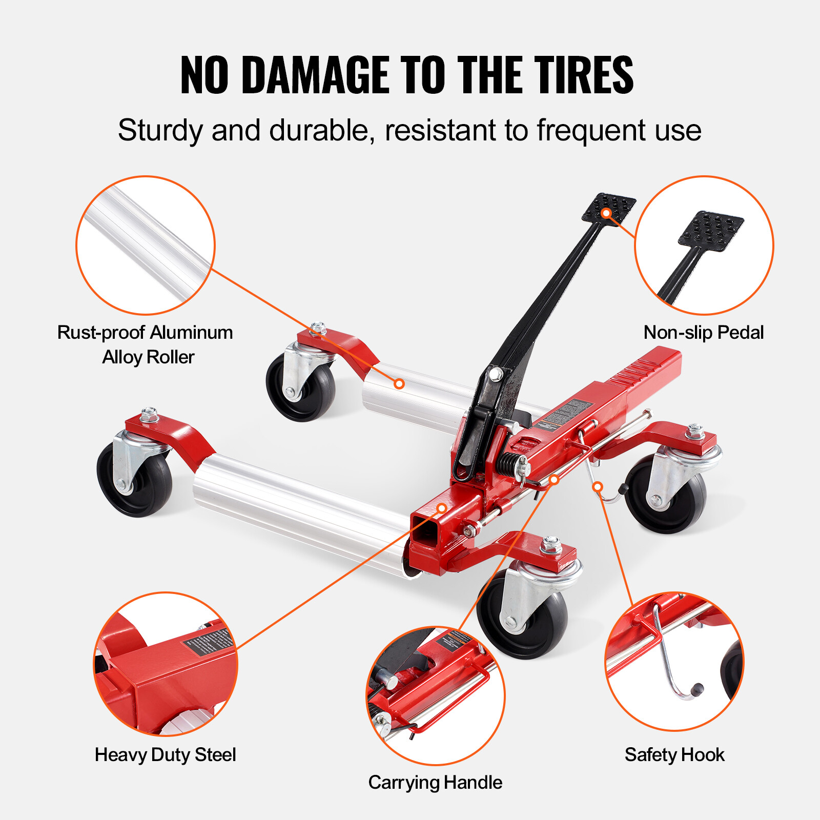 Truck Car Wheel Moving Dolly 1500lbs Ratchet Type Auto Tire Lift Car Dolly