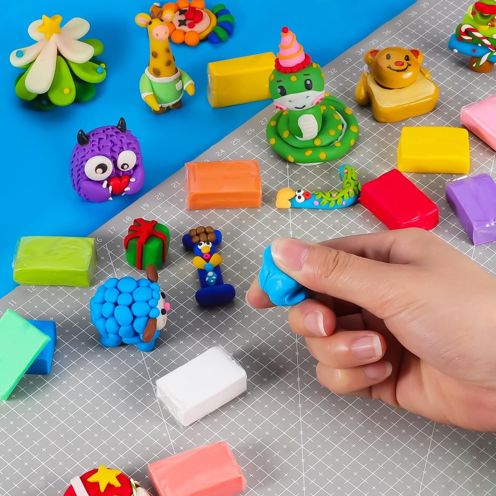 CiaraQ Polymer Clay Kit, Mini Modeling Set for 48 Colors