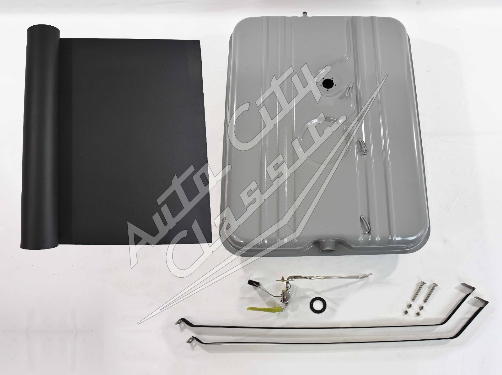 65-68 Cadillac gas tank with 2 line fuel sending unit & strap kit