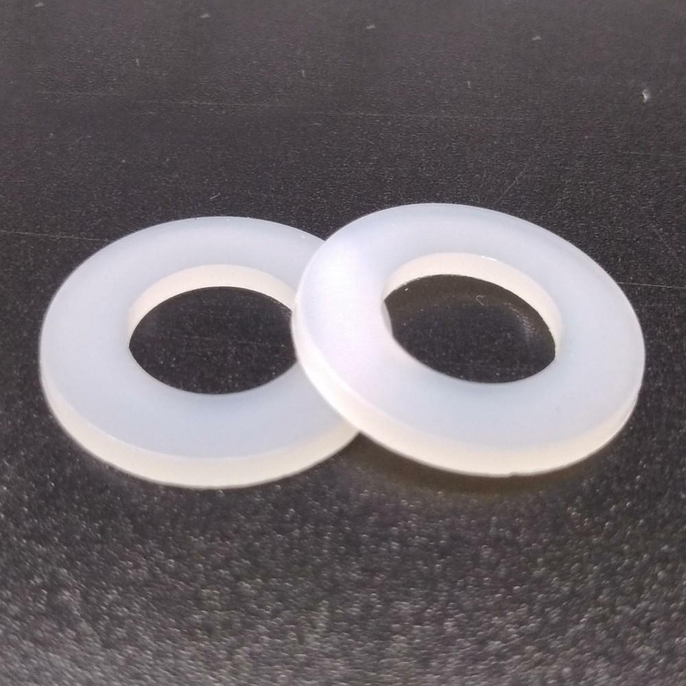 1000pcs M2.5 White Nylon Flat Washers