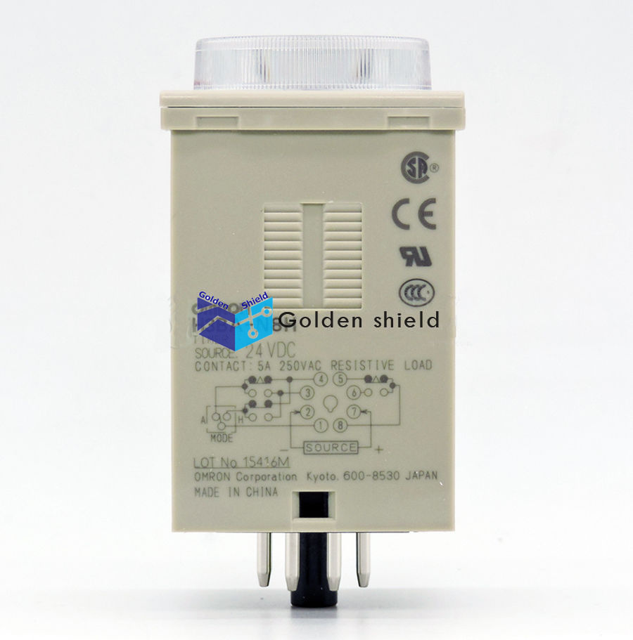 Omron H3BA-N8H Solid-State Timer DC24V 8 PIN 1.2s~300h New