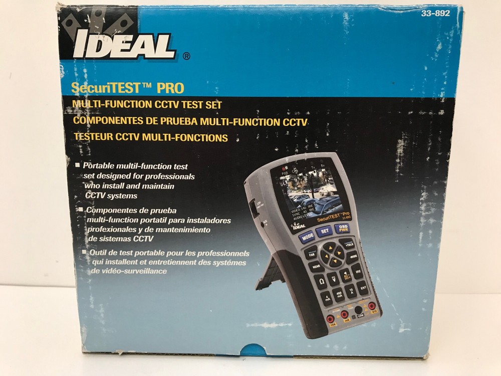 IDEAL NETWORKS 33-892 SECURITEST PRO MULTI-FUNCTION CCTV TEST SET