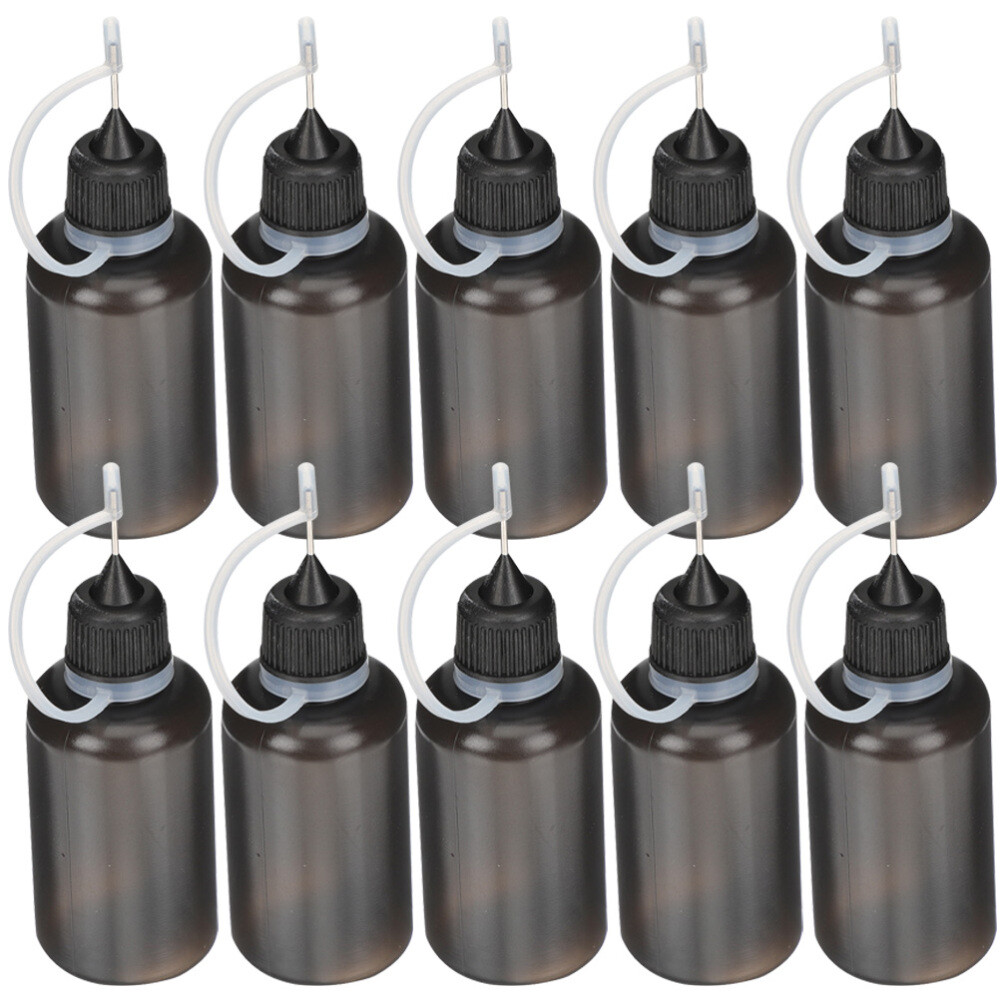 10PCS Glue Applicator Bottles Portable Needle Tip Bottles Squeeze Bottles