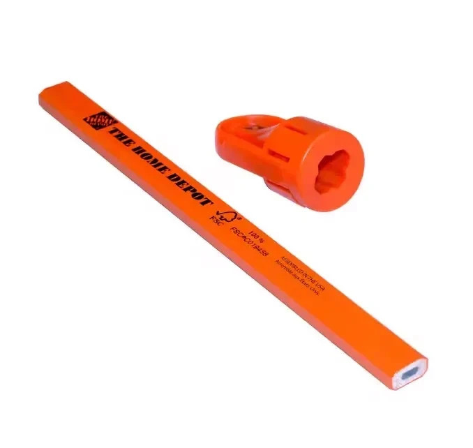 Carpenter Pencils with Original Sharpener (10-Pack)