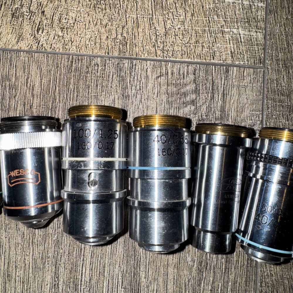 Set of 9 piecesObjective Lens Microscope