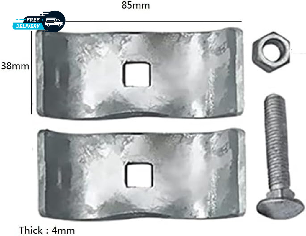 10 Set Chain Link Fence Panel Clamps 1-3/8" Dog Kennel Panel Clamp for round