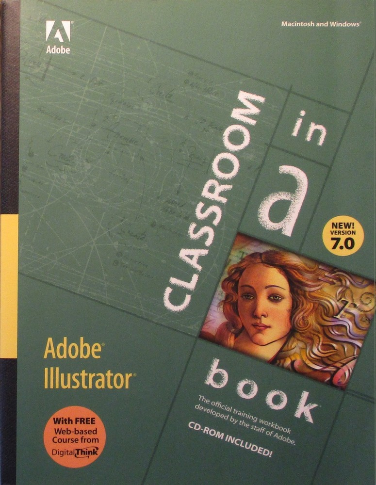 Adobe Illustrator new version 7.0, Classroom Manual & CD installer.