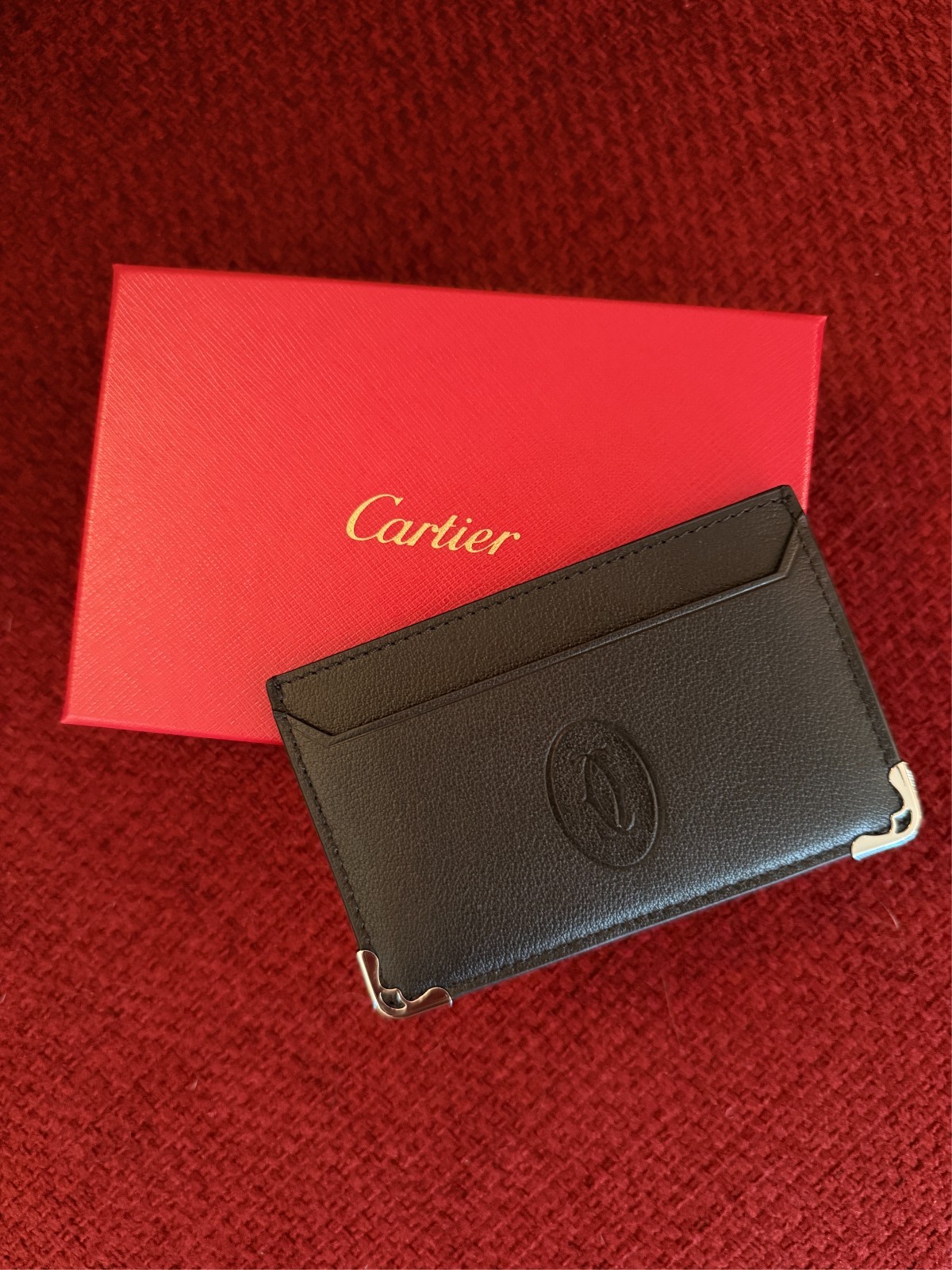 Cartier Cardholder Wallet Black Leather | NEW |Collectible Promotional AD Gift