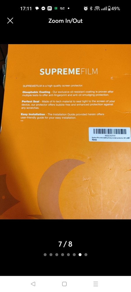Screen Protector, Anti Blue Light Reduce Eye Strain, Easy Installation,...