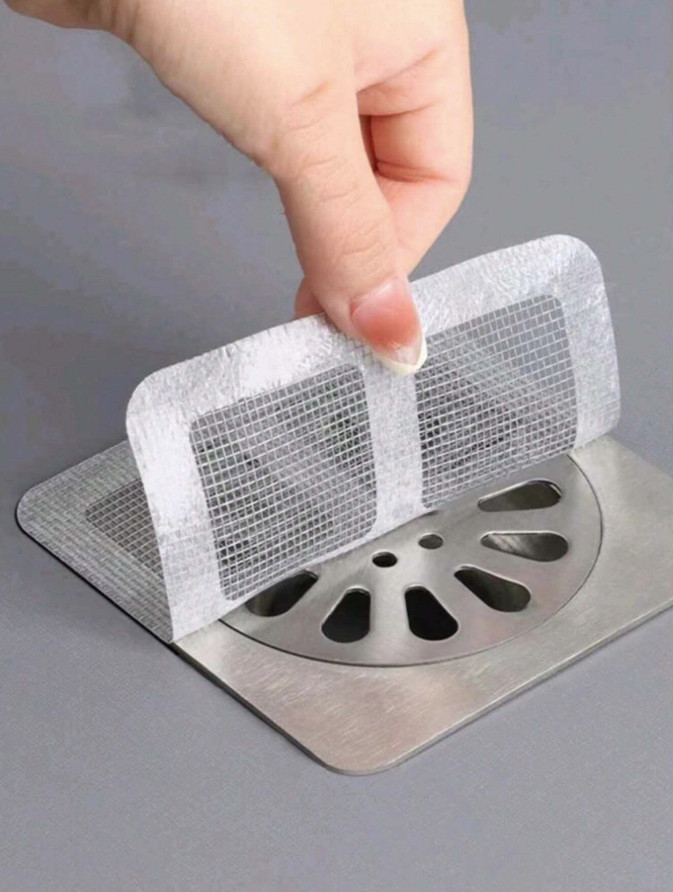 20pcs Disposable Drain Filters – Hair Catcher & Bug-Proof for Bathroom - NEW