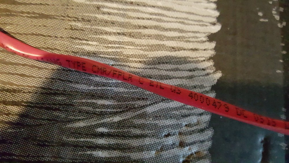 comCables BC-162SLDFPLR 16/2C Solid Bare Riser Fire Alarm/Comm Cable Red /100ft