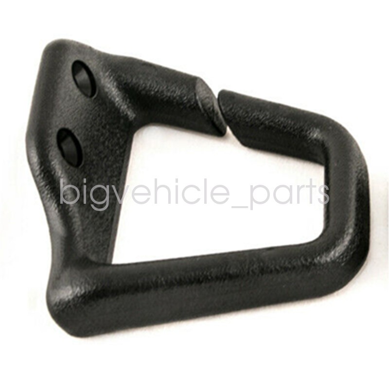 For 93-02 GM Camaro Firebird Black Ebony Slotted Seat Belt Guide Loops NEW PAIR