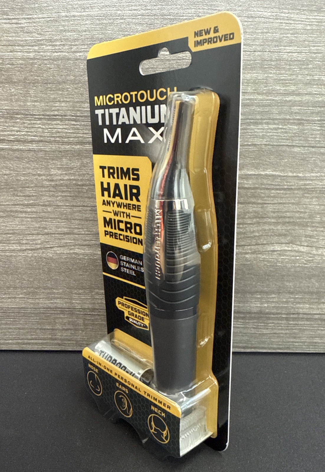 MicroTouch Titanium Max Lighted Personal Precision Trimmer - Brand New