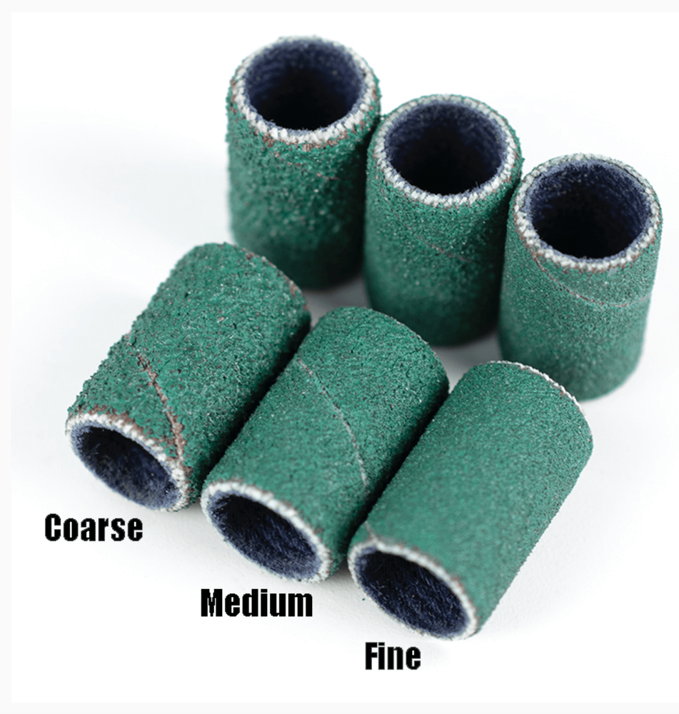 Sofibands Green Sanding Bands For Nails Drill Bits File Manicure - 100 pcs each