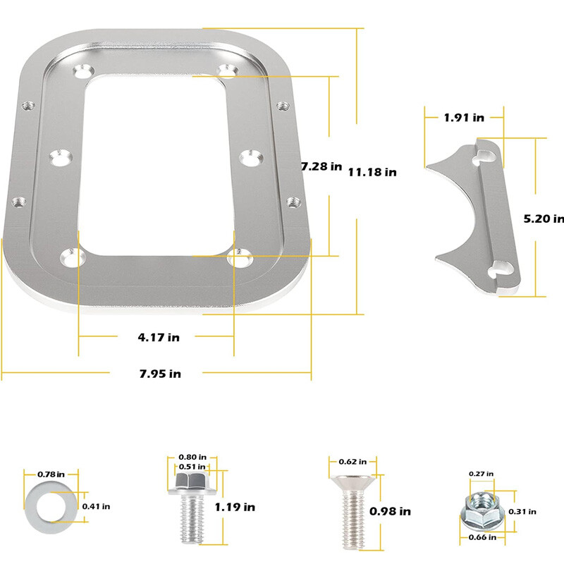 For Optima 34/78 Battery Relocation Tray Bracket Relocation Mount Set