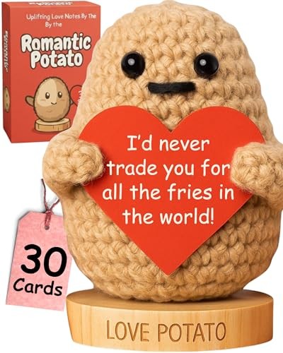 Gift for Him and Her - Tiny Potato with 30 Fun & Romantic Signs | Cute Present