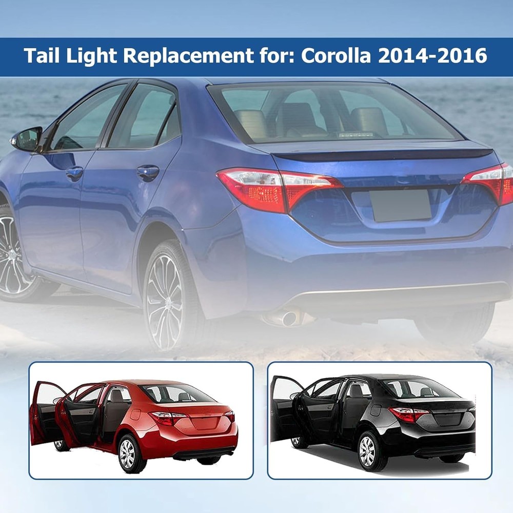 Outer Left Side Tail Light Assembly for Toyota Corolla 2014 2015 2016