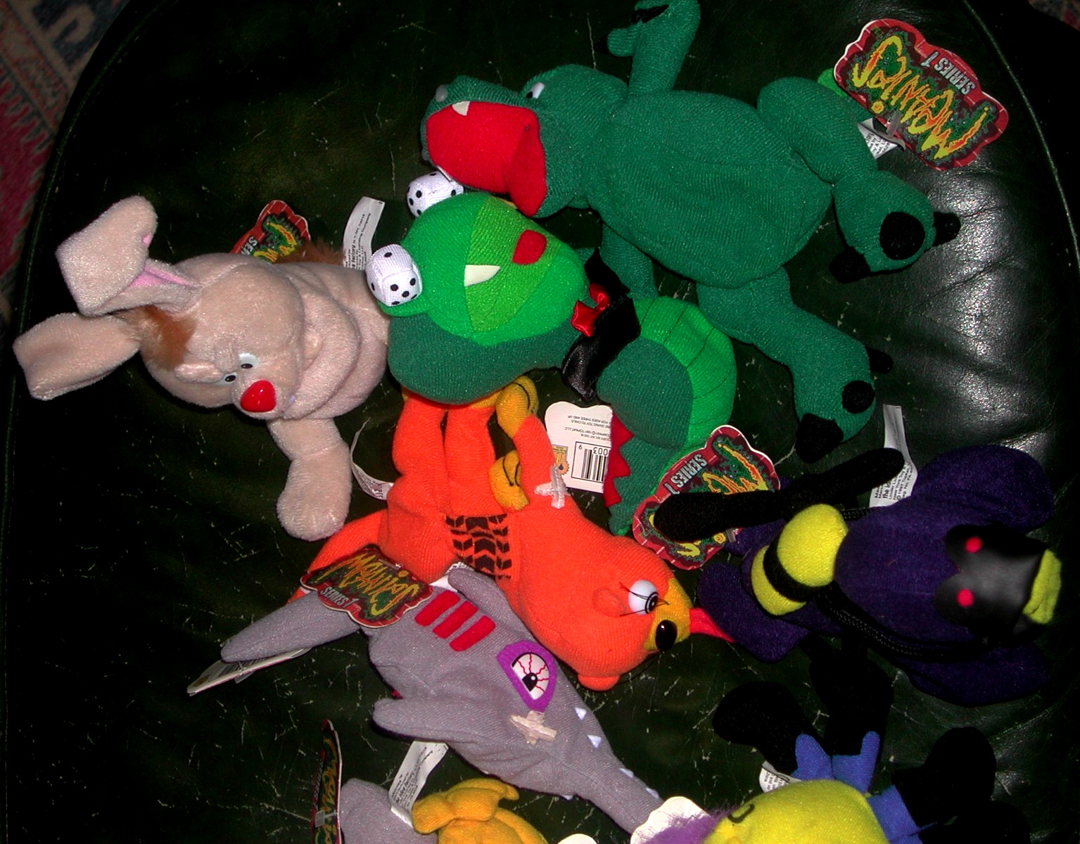 1 LOT OF 13 DIFFERENT MEANIES SERIES 1 STUFFED TOYS WITH TAGS