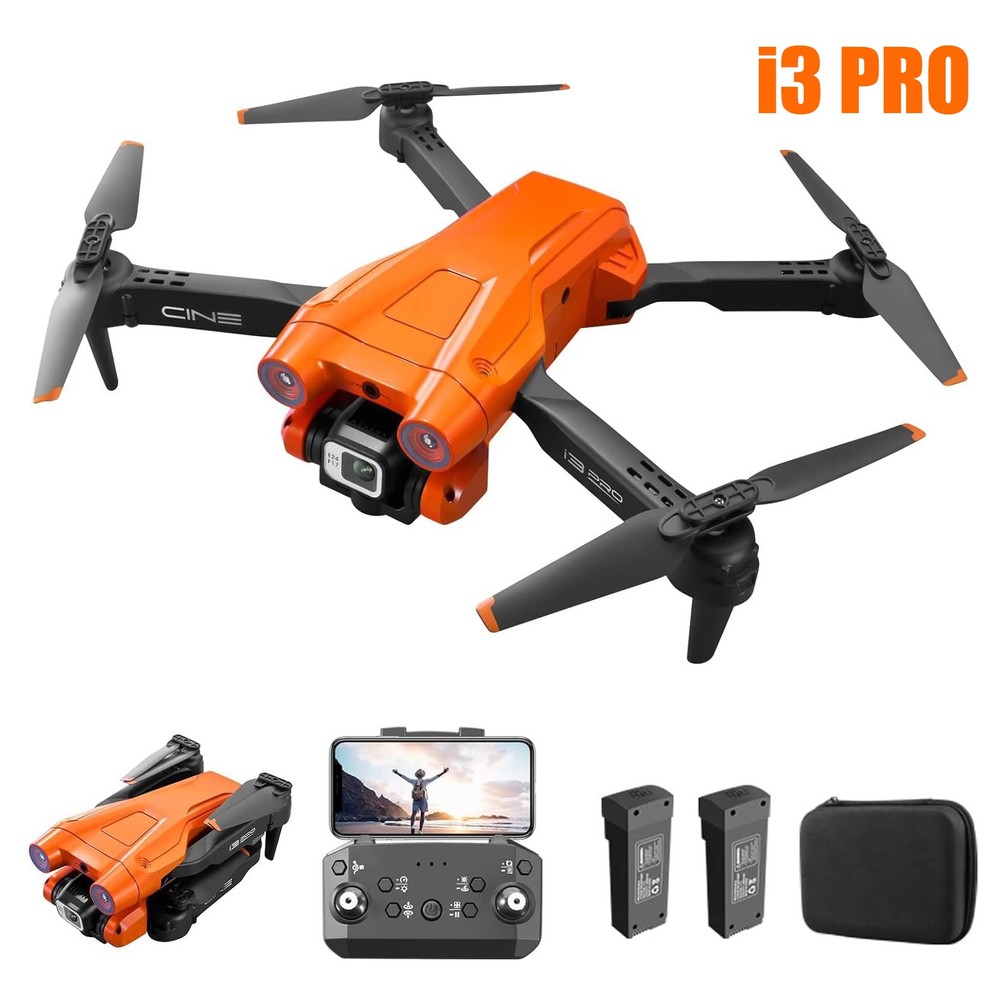 i3 PRO Foldable RC Drone 4K HD FPV Camera Obstacle Avoidance Quadcopter +Battery