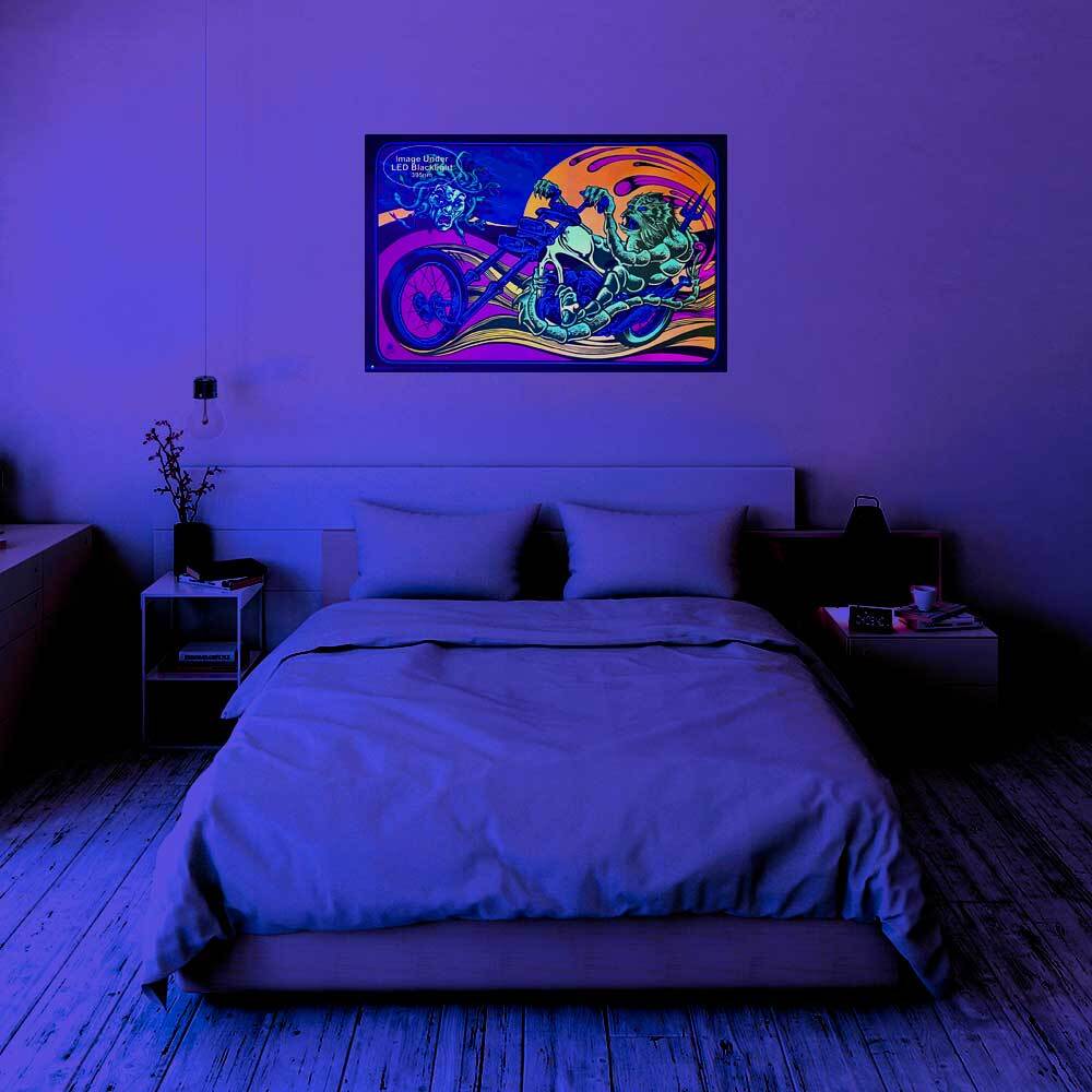 Gettin Stoned by Dirty Donny Non-Flocked Blacklight Poster - 36" x 24"