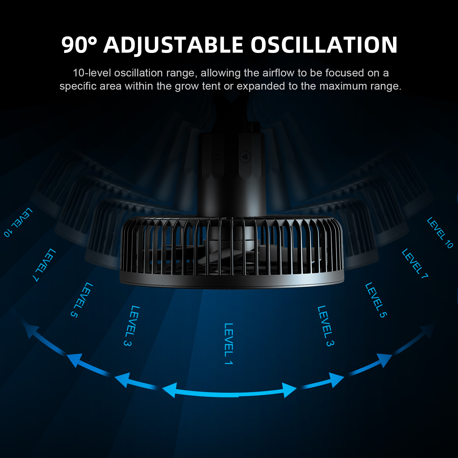 Spider Farmer 6-Inch Grow Tent Fan with Smart App Control