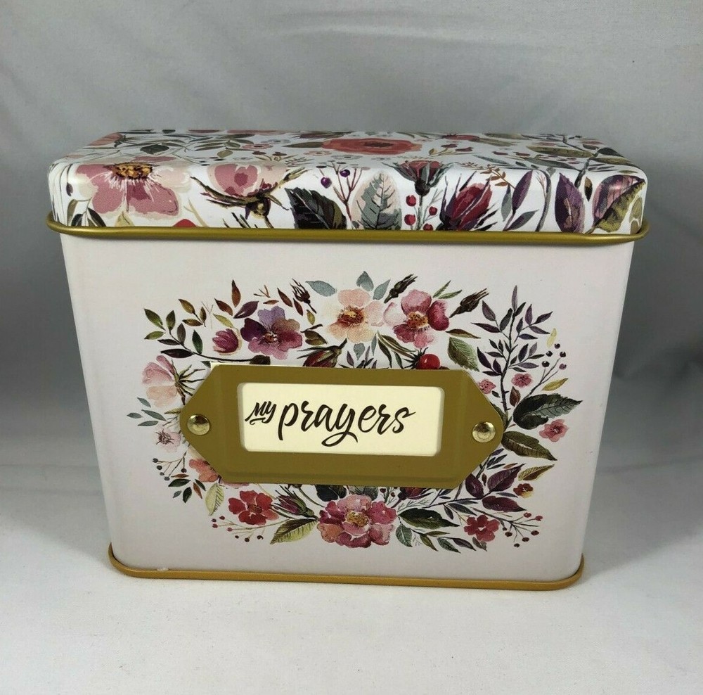 My Prayer Cards in a Tin