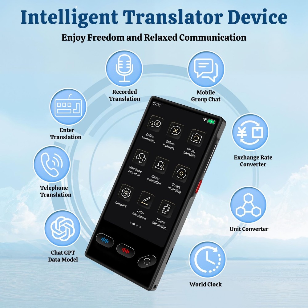 Language Translator Device, 2025 Real Time AI Translator Device, Instant
